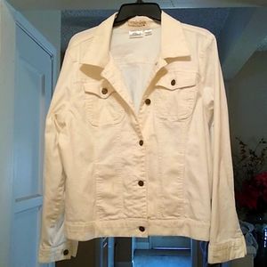 White Levi style jacket